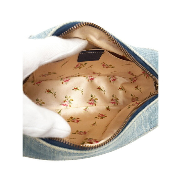 Gucci GG Marmont Denim Shoulder Bag - Picture 3 of 9